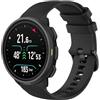 GIOPUEY Cinturini Compatibile con SUUNTO Nautic S, Morbido Silicone Cinturino [Resistente all'Usura] [Traspirante] - Black