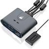 IOGEAR KVM Switch HDMI 2 PC 1 Monitor 1080p@60Hz Full HD per Mouse Tastiera Stampante con Cavi USB HDMI e Telecomando Plug n Play compatibile con Windows Mac e Linux