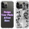 generic Custodie per telefono personalizzate per iPhone Custodia per telefono personalizzata con 6 foto personalizzata per iPhone 15 14 13 12 11 XR XS X 8 7 6 Cover per telefono per ragazze donne Custodia per