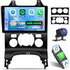 NHOPEEW 4+64G Android Autoradio per Peugeot 3008 2009-2015 con Wireless Carplay e Android Auto - Schermo incell da 9 pollici Supporto WiFi GPS Comandi al volante + Telecamera di retromarcia, Canbus