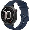 GIOPUEY Cinturini Compatibile con OnePlus Watch 4, Morbido Silicone Cinturino [Resistente all'Usura] [Traspirante] - Dark Blue