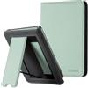CoBak Custodia per e-Reader da 6 con chiusura magnetica e funzione sonno/veglia automatico, Non compatibile con Kobo (Verde Matcha con supporto)
