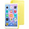 Oilsky Lettore MP3 con Bluetooth e WiFi, Oilsky 80GB 4 pollici 1080P Touchscreen MP4 Player, Android 9.0, Lettore MP3 Portatile con Spotify, Audible, Deezer (Giallo)