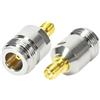 Fohevers 2 pz N femmina a RP-SMA femmina adattatore RP-SMA a N adattatore per antenna RF WiFi cavo di estensione Telecom RP-SMA a connettore coassiale tipo N Radio Broadcast Wi-Fi