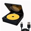 CNANRNANC Lettore CD Portatile Esterno per Auto, Lettore CD per Auto con USB Progettato per l'integrazione con Sistemi di Navigazione Android per una Riproduzione CD Affidabile