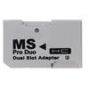 Jikoiuty Lettore di schede TF su MS Pro Adattatore Scheda Single Dual Slot per PSP Gamepad per PSP Card