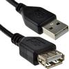 kenable Cavo di ESTENSIONE USB 2.0 ad Alta Velocità 24AWG Spina A Maschio a Presa A Femmina NERO 2 m [2 metri/2m]