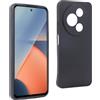REY Cover in Gel TPU Nera per TCL 60 SE - TCL 605, Ultra Sottile 0,33 mm, Morbido Flessibile, Custodia Silicone