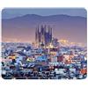 ELLENNE - Tappetino Mouse - Spagna Barcellona Sagrada Familia | Panorama Città Mondo Foto Artistica - Mousepad 24x20cm per PC, Ufficio, Gaming e Laptop (Spagna - Barcellona - Sagrada Familia 1)