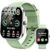 uaue Smartwatch Uomo, 1,43 HD Orologio Smartwatch Uomo con Chiamata Bluetooth,Militari Smart Watch Tracker 160+ Modalità Sportive,verde