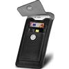 ONEFLOW Zeal Custodia compatibile con Apple iPhone 13 Pro, custodia con slot per schede, 360 gradi, custodia in pelle vegana, custodia per cellulare, supporto per clip da cintura, colore: Obsidiaan