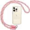 Votvloay Cordino per Cellulare Telefono Universale,Adatto a Tutti Gli Smartphone, Rimovibile Cordino da Collo Nylon Catena Collana Tracolla con Toppa di Fissaggio - Rosa, Bianco, Oro