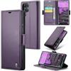 Idhiem Flip Libro Wallet Cover per Samsung Galaxy S24 Ultra, Viola | Pelle PU Premium, Custodia Portafoglio Flip Libro, Blocco RFID, Slot per Carte, Antiurto Wallet Cover, Funzione Supporto