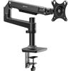 ONKRON Braccio Monitor da 17 a 38 pollici - Supporto Monitor PC Nero con Peso fino a 11 kg - Supporto Schermo PC Scrivania con VESA 75x75-100x100 mm/Schermo Staffa Inclinabile e Girevole MS75-B