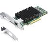 H!Fiber.com 10G Scheda di rete Ethernet,RJ45 NIC,10GbE CNA,funzione compatibile con X540-T1,con Intel X540-BT1 controllore,supporto Windows Server/Linux/VMware (non supporto MAC)