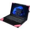 xisiciao Custodia protettiva per Lenovo V15 G4 G3 G2 custodia per computer portatile, modello Do Check 15,6 pollici, custodia protettiva rimovibile in pelle sintetica (rosa)