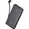 Anker Zolo Power Bank 10000 mAh 22,5 W Banca di alimentazione a ricarica rapida con cavo USB-C incorporato [Certificato CCC]