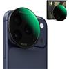 K&F CONCEPT FNA01 Snap-On Filtro ND2-32 per iPhone 17 Pro & Pro Max, Ultraleggero 11,2g Filtro Obiettivo ND Variabile con Supporto Snap-on Deco, Vetro AGC Rivestito a 28 Strati, Nero