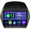 BXLIYER SXAUTO Android 15 IPS Autoradio Per Hyundai IX35 (2010-2017) - 2G+64G - Senza fili Carplay & Android Auto - GRATUITI Telecamera - DAB Fast-boot Volante Split-Screen DSP Bluetooth - 2 Din 10.1 Pollici