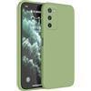 HAFFAN Custodia in Silicone TPU Compatibile con Samsung Galaxy A03s (6.5 inches), Cover Case Protettiva per Cellulare - Verde Matcha