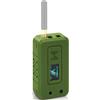 Meshnology Heltec V4 Custodia per scheda di sviluppo ESP32 LoRa V4 Custodia personalizzata Meshtastic con porta antenna e slot di ricarica (N35F, Verde)