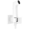 hansgrohe Doccetta bidette E con 1 tipo di getto a risparmio idrico (EcoSmart), incl. valvola d'arresto, supporto doccia e flessibile doccia 1,25 m, per acqua calda, bianco opaco, 29233700