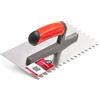 COMENSAL® Frattone Dentato 8 mm - Frattone in Acciaio Inox Dentato - Frattone in Acciaio Inossidabile - Frattone Dentata per Colla - Cazzuola Dentata in Acciaio Inox - Made in EU - 270 x 128 mm