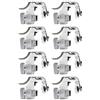 Generic Controller con Pulsanti di Gioco in Metallo per PUBG, Trigger di Gioco per Telefono Leggero, Pulsante di Assistente di Ripresa 0, 8 Pezzi per la Maggior Parte dei Telefoni (SILVER)