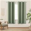 KOUFALL Tende oscuranti in stile bohémien, colore verde salvia, 183 cm, per camera da letto, set di 2 pannelli, per casa e ufficio, decorazione organica, occhielli, oscuramento della stanza termica,