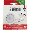 Bialetti ‎Bialetti ‎0800002 - Set di 3 guarnizioni e 1 portafiltro per modello a 2 tazze, Bianco/Argento