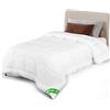 VOUNOT® Piumino Letto Singolo 135x200 cm, Piumone Leggero 200 GSM per 4 Stagioni, Trapunta Estiva, 100% Microfibra, Bianco