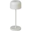 Konstsmide Lampada da tavolo a LED Lille Mini, bianca, per interni ed esterni, senza fili, 7,5 x 7,5 x 20 cm, 7835-250