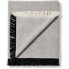 Martina Home Foulard/Plaid multiuso a spina di pesce, 130 x 180 cm, ecru/nero