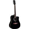 Eko - RANGER CW EQ BLACK Chitarra Acustica Elettrificata Fasce e Fondo Tiglio Manico Betulla, Colore Nero