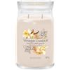 YANKEE CANDLE Signature Jar Candles Vanilla Crème Brûlée 567g - Candela Profumata