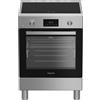 Hotpoint Ariston H6I8LMSAX cucina libera installazione inox, 60x60cm, piano induzione,forno elettrico ventilato, 73Lt, classe A GARANZIA ITALIA