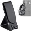 Generic Gancio multiuso in nylon per gilet, cinture e telefoni, marrone chiaro tattico con clip per cuffie (marrone)