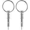 LALAFINA Spilla di Sicurezza in Acciaio Inox 2 Pezzi per Barca Accessori Asta Gancio di Sicurezza e Maglia Rapida Inox per Costruzione Navale e Tendalini