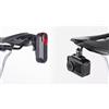 Generic Supporto per fanale posteriore della bici, adattatore in lega di alluminio per Garmin Flare RN120 xlite200, 16-23 mm Rail Fit