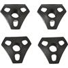 harayaa 4 Pezzi Accessori Bastoncini Trekking Punta Gomma Copertura Protettiva Bastone Resistente all'Usura Facile da Usare Adatti per Trekking Gite, B