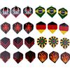 Aymzbd Set di per Freccette Assortite di - Opzioni Colorate per Appassionati di Giochi, 27 Bandiere