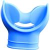 QLECXZI Bocchino per immersioni subacquee in silicone morbido e resistente, pratico, confortevole, ad alte prestazioni, per una varietà di attività subacquee. Bocchino per, Blu, 5.12x5.39 cm