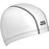 Mad Wave ErgoFit Tessuto Lycra Cuffia da Nuoto, Unisex, Textile, White, Taglia Unica