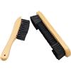 Homyl 2 Pezzi Spazzola Biliardo Set Pulizia Tavolo Accessori Manico Legno Setole PVC Compatto Durevole Facile Conservazione Adatto per Casa Pub Club, Legno Naturale