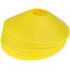 Fonowx 25 Pezzi Sport Coni Mini Dischi Marcatori Saucer Allenamento Agilità Trasporto Materiale PP Duraturo Adatto per Coaching Calcio Allenamenti Agilità, Giallo