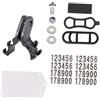 DECOMELODY Supporto Torcia Bici Creativo Clip Fissa per Luce Bicicletta Porta Numero Gara Multifunzionale Staffa Resistente per Accessori Ciclismo Strada