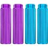 QUARKZMAN 2 Paia Peg per Bicicletta in Lega di Alluminio Peg Posteriori per Acrobazie Antiscivolo Supporti Adatti Ad Assi da 3/8 per Mountain Bike Viola E Azzurro Cielo