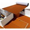 Linanty Pavimentazione autoadesiva per barche, schiuma Eva, teak, tappetino antiscivolo, tappetino marino per barche, pavimenti yacht e piscine (240 × 90 cm)