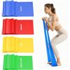 Générique 4 fasce elastiche per sollevamento pesi, 1,5 m elastiche per sollevamento pesi, 4 livelli di resistenza, fascia elastica per sollevamento pesi, yoga, pilates, fisioterapia