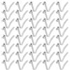 QUARKZMAN 40 Pz Clip A Molla con Pulsante Singolo per Pagaia Kayak 6x10x41mm Acciaio per Molle 65Mn Forma A V Sollevamento Solido Bloccaggio Telescopico per Paletti da Tenda